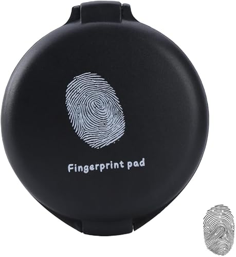 Almohadilla de huellas dactilares, almohadilla de huellas dactilares, almohadilla de impresión de pulgar, almohadilla de secado rápido, suministros