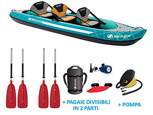 Sevylor - Canoa Gonfiabile Alameda + pompa + 2 pagaie divisibili 2000026700