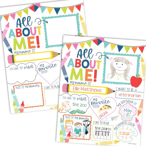 20 All About Me Posters Elementary Classroom Decor, Star Student Poster