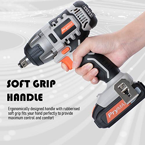 Prymax 20V MAX Cordless Impact Wrench with LED Work Light, 1/2