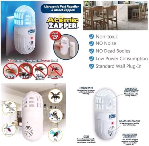 Image of Electric Mosquito Killer, Fly Insect Killer Machine, Insect Bug Zapper,Fly Catcher and Trap Killer LED Lamp for Restaurants,Home, Kitchen, Kids Bedroom, Indoor, Outdoor Office.