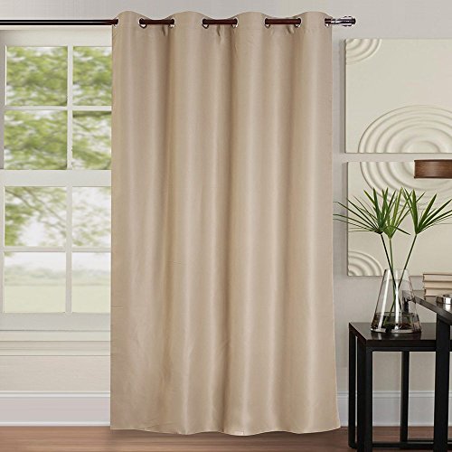 Best Interior Paire de Rideaux occultants Double Face - Taupe - Dimensions : 140x260cm