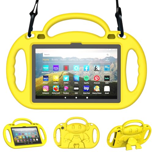 Coque Nokia antichoc EVA jaune avec béquille et poignée enfant