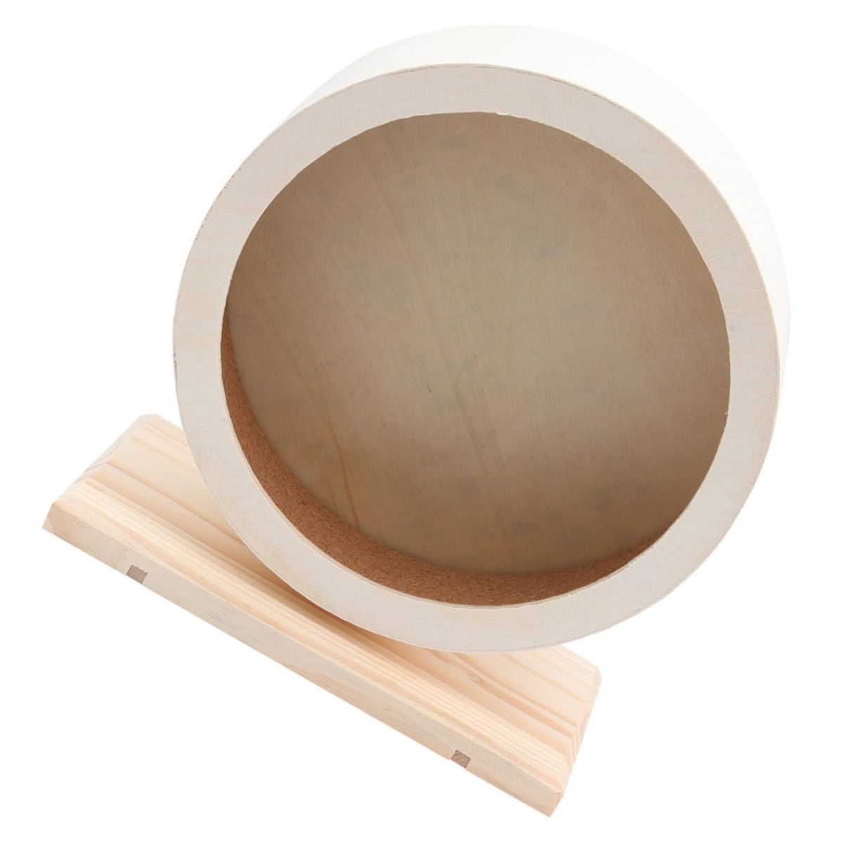 Ruota per Criceti in Legno Supporto Silenzioso per Criceti e Cincillà, Gioco per Animali Domestici, Design Antistress e Funzione Mute per Esercizio Quotidiano