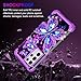 Miqala for Galaxy S21 Ultra 5G Case,Glow in The Dark Three Layer Heavy Duty Shockproof Full Body Protection Hard Plastic Bumper+Soft Silicone Case for Samsung Galaxy S21 Ultra 6.8 inch,Dark