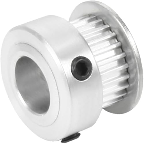 Miniatura 2 de uxcell Aluminio 25 dientes 0.394 in diámetro 0.080 in Pitch correa dentada polea para correa de 0.236 in