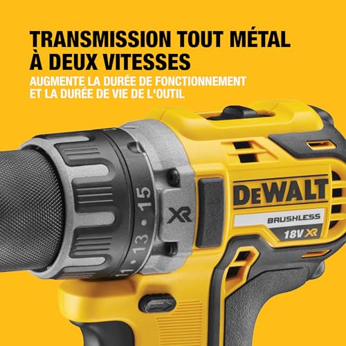 Perceuse-Visseuse DeWalt DCD791NT-XJ – Compacte 18V Brushless TSTAK - vue 8