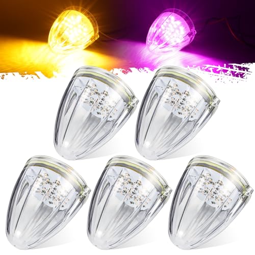 Feux de cabine à LED finition chrome feux de toit torpilles bicolores haut de gamme