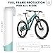 WilderWild Bike Frame Protection Tape- High Impact Clear Vinyl Wrap Includes Tool (4”x72) Bicycle Frame Protector, Mountain Bike Frame Guard Chainstay Protector (Glossy Clear)
