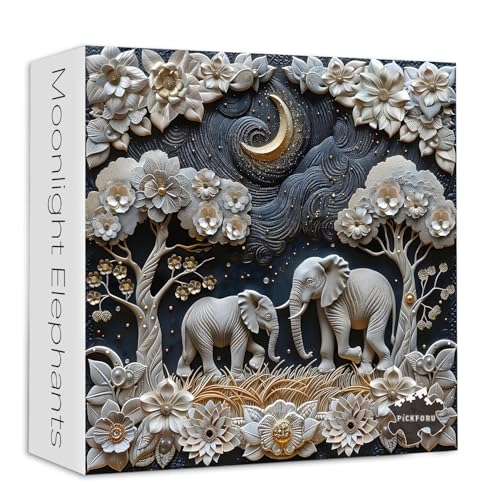 Elephants 1000 Piece Puzzle for Adults
