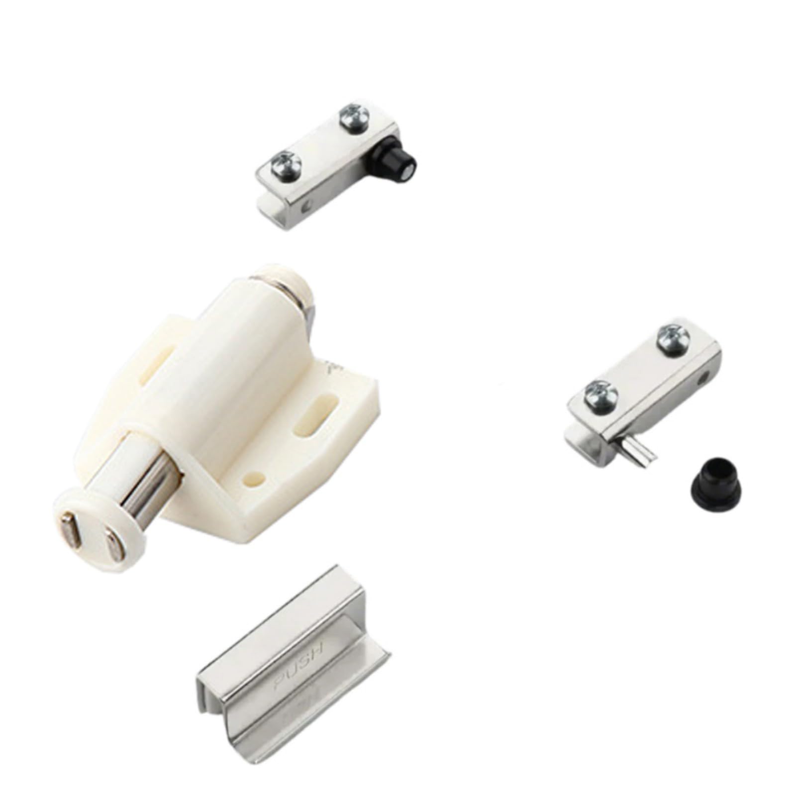 Single Head Catches Glass Door Hinge Clamp Push to Open Touch Latches Suction Furniture Hardware Bathroom Cupboard Catches Hardware