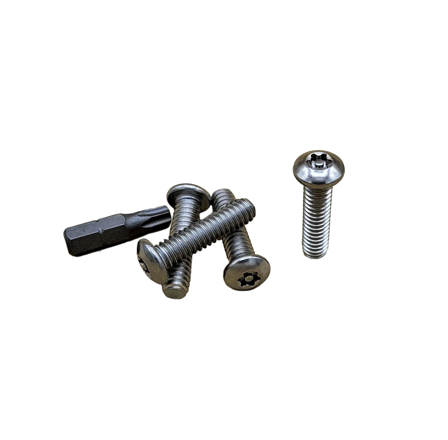 Photo 1 of 1/4-20 x 1" Button Head Torx Security Machine Screws Stainless Steel Tamper Proof, Qty 10