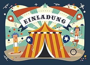 CardWheels Zirkus Einladungskarten Set 12 Stück