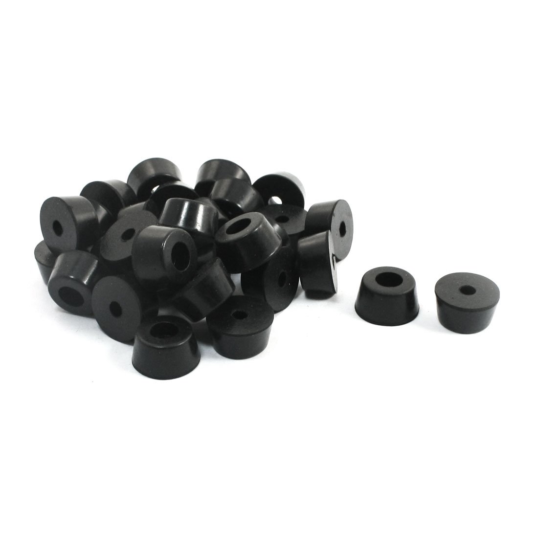 Uxcell Black Sourcingmap Home Furniture Universal Tapered Rubber Feet Bumper Washer Brushing 13Mm X 7Mm 29 Pcs