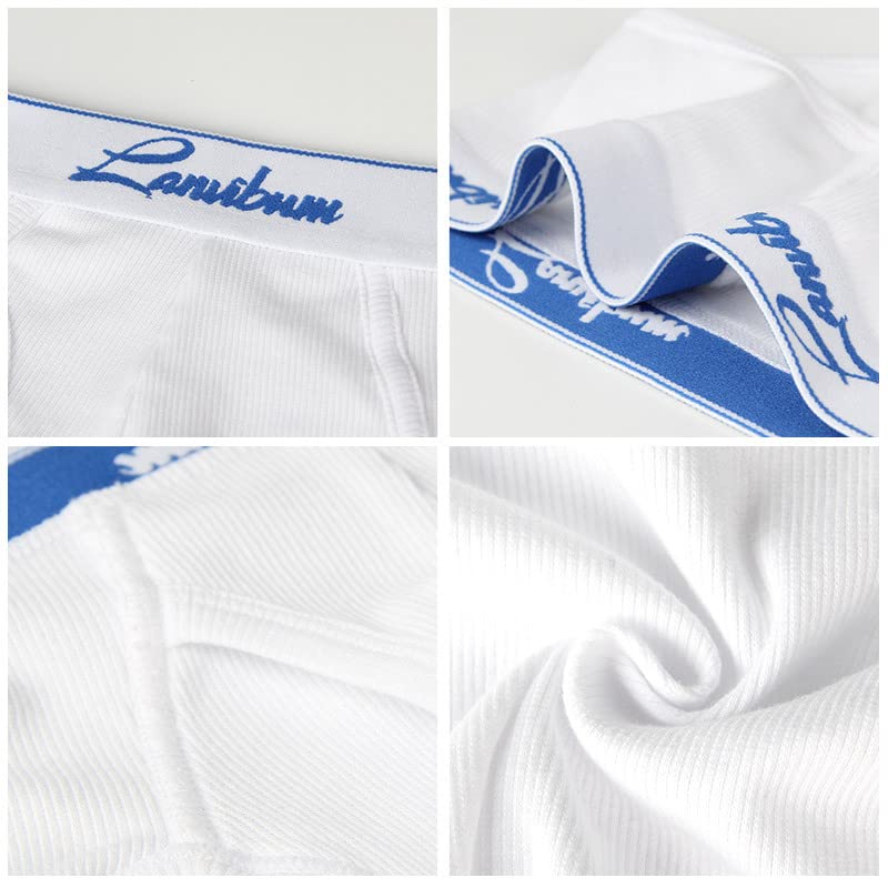 Evankin Men's Brief Underwear Sexy U-convex Pouch Underwear Cotton Mid Waist Threaded Underpants for Men3