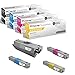 CS Compatible Toner Cartridge Replacement for for Okidata C330 44469801 Black 44469703 Cyan 44469701 Yellow 44469702 Magenta C17 C310dn C310 C330 C331dn C531 C330dn C530 C531d MC562 4 Color Set