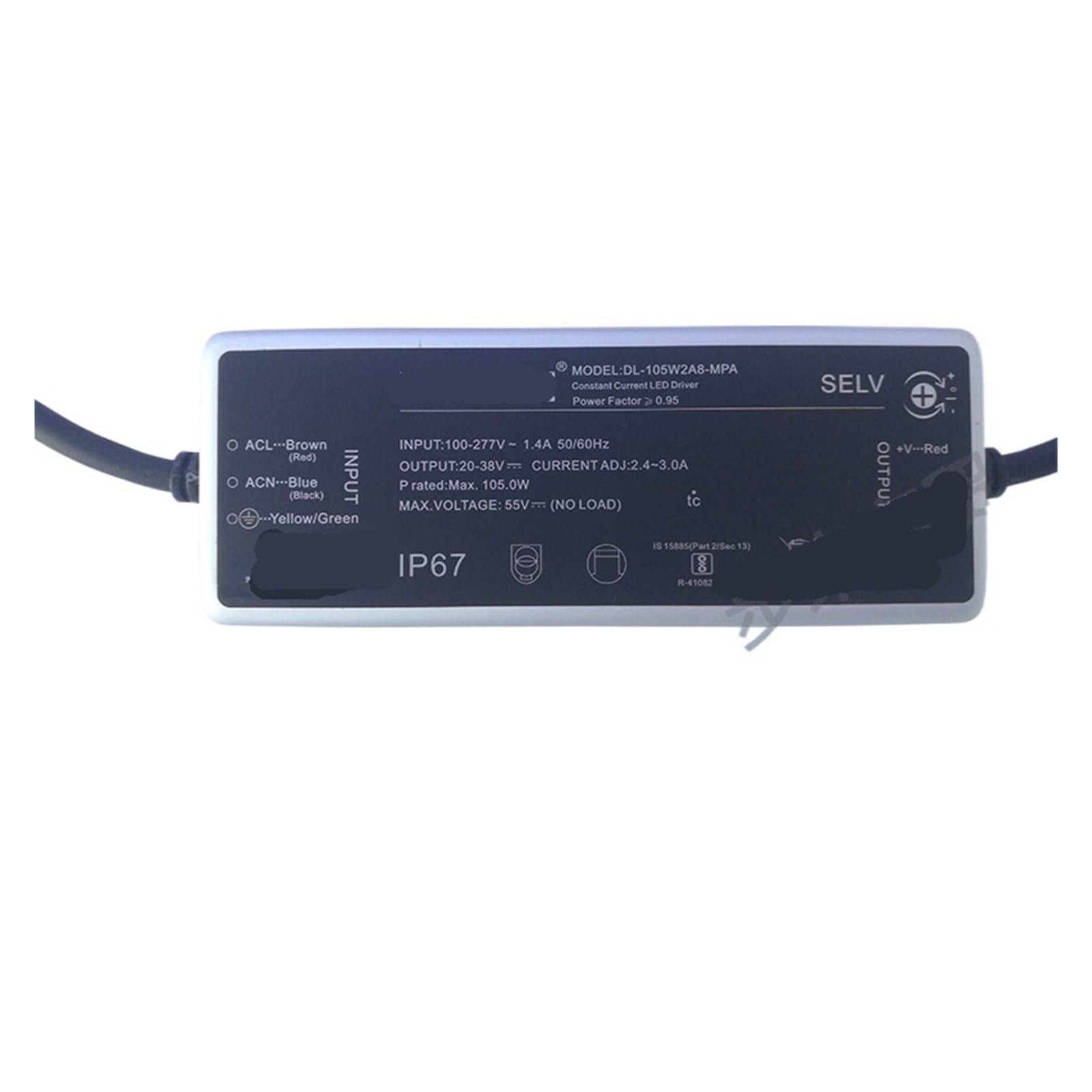 Transformateur de lampadaire LED à courant stable 2800MA pour projecteur