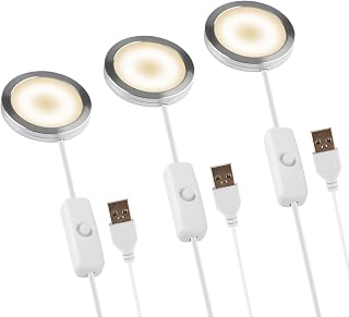 3 Set 3D Printer LED Lamp Kit 001, Compatible with Bambu lab H2D/A1/A1mini/P1S/P1P/X1C Makerworld Maker's Supply Hardware kit 5V USB Powered, 3000K Warm Light