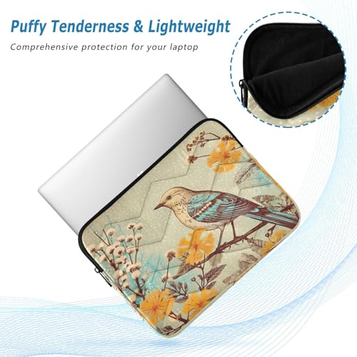 Funda para portátil con diseño de pintura de pájaro 13-14 pulgadas miniatura 5