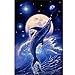 YINGXIN88 1000 Pezzi Puzzle, Delfini e Luna Puzzle 1000 Pezzi per Adulti Bambini Puzzle Paesaggi Divertenti Puzzle Impegnativi Collezione di Giochi Giocattolo Regalo Decorazioni per la Casa (75x50cm)