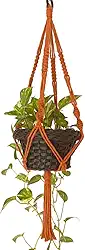 Suporte Corda Para Pendurar Vasos de Plantas 70 cm Telha Arte Macrame