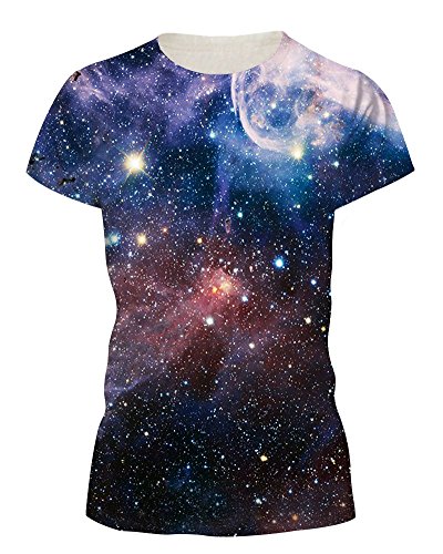 YipGrace Cielo Stellato Stampato Girocollo Casuale...