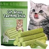 NSWXZDS 6Pcs Cat Toys Cats Grass Treat for Indoor Cat Edible Grass Kitten Toys Kitty Chew Grass Sticks for Teeth Kitten Snack