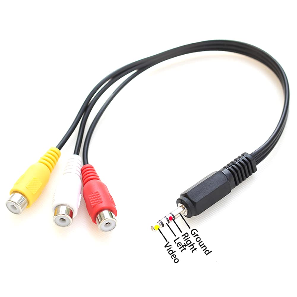 Cavo Adattatore Audio Jack Femmina RCA Da 3,5 Mm 1/8