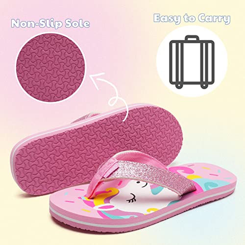WateLves Girls Flip Flops Toddler Boys Girls Non-Slip Sport Sandals for Beach Swim Pool(Little Kid/Big Kid)4
