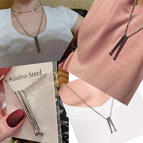 Rock Drumstick Pendant Necklace for Men Drummer Gifts Stainless steel Drum Stick Necklaces2