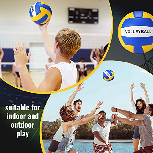 Jerify 4 Set Of Sport Balls Official Size Athletic Balls Include Basketball, Soccer Ball, Football, Volleyball For Indoor Outdoor Game Ball Kids Teens Youth Adult Ball Toys Gift (Bright Color) #TOP4