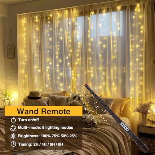 Shinluxe DB0207US(AB)_WW Curtain String Lights thumb #2