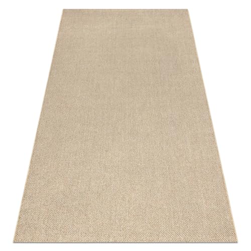 rugsx Tapis Intérieur & Extérieur – Casablanca Loom Beige – Doux, Résistant aux Intempéries, Facile à Nettoyer, Moderne pour Terrasse, Balcon & Salon –...