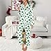 XINGJIAATRS Women Pajama Set Long Sleeve Sleepwear Fashion Night Wear Two Piece St Patricks Day Shamrock Print Pajama Lounge