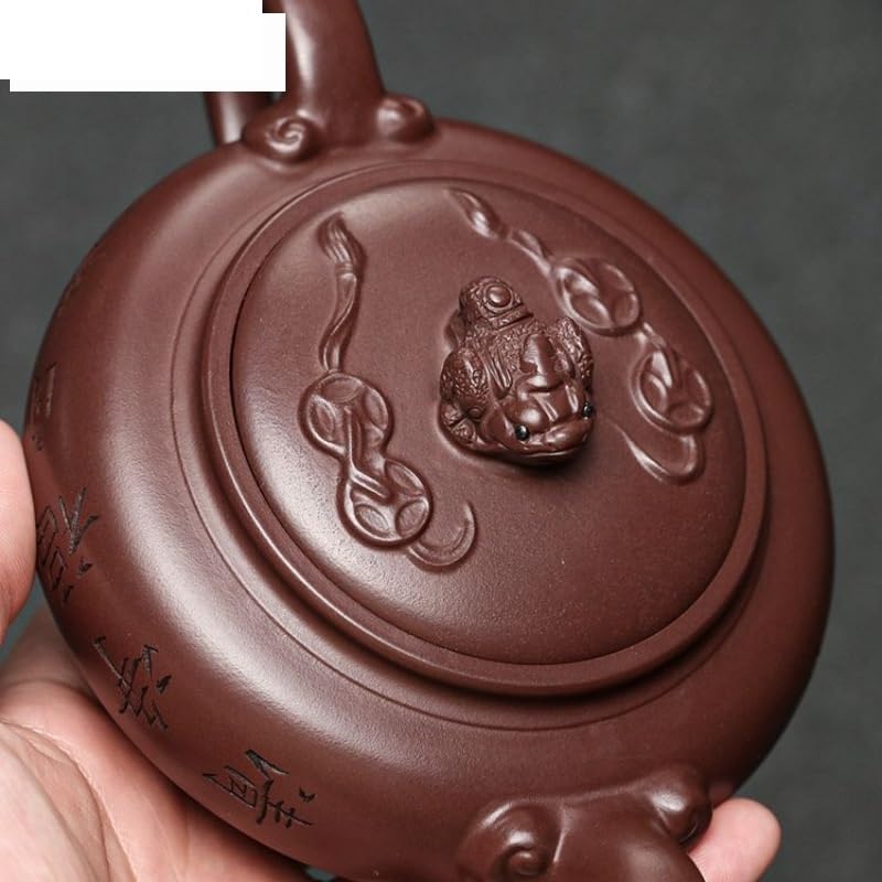 Czajnik do herbaty 300 ml, retro fioletowy czajnik Master Purple Mud Kettle, chiński zestaw do herbaty Zisha, chiński czajniczek do herbaty, mleka, kawy, czajnik biurowy