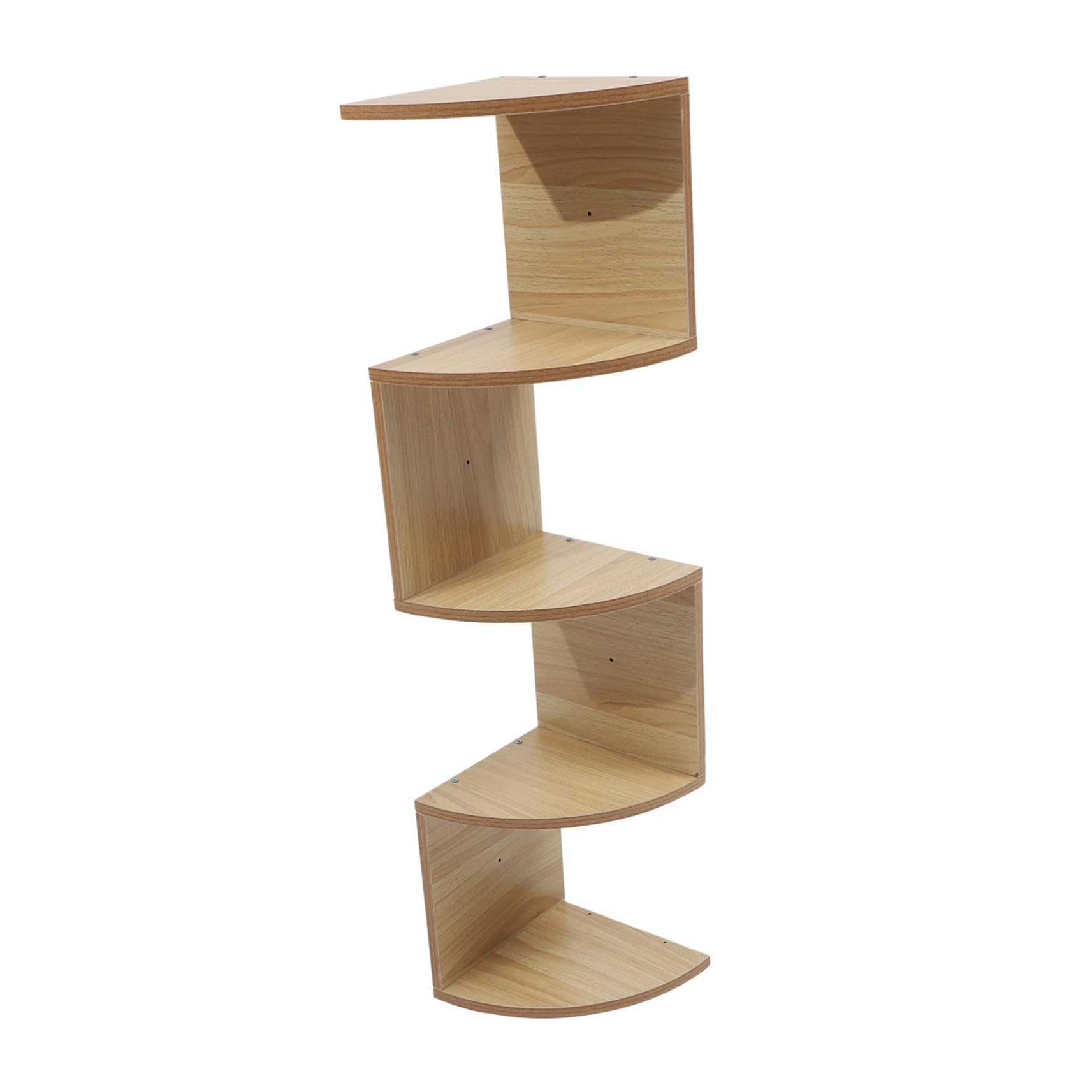 Étagère murale flottante beige TOYANDONA à 5 niveaux pour livres et plantes