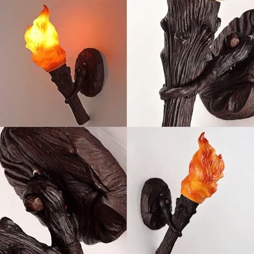 Lámpara de pared LED industrial tipo antorcha antigua interior 4