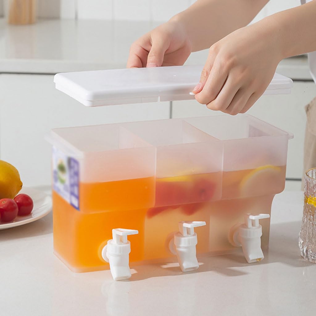 HI Water/Limonade dispenser tap - 3,8L - glas - 32 x 15 cm | Leen Bakker
