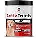 Glucosamine for Dogs Hip and Joint Supplement - Safe Joint Support for Dogs - Dog Joint Supplement with Glucosamine Chondroitin MSM Turmeric for Dogs - 120 Joint Care Chews for Dogs ActivTreats