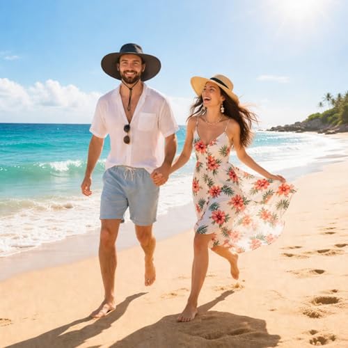 Image of HUAMULAN Wide Brim Sun Hats Men and Women Bucket Safari Fishing Hat for Hiking Garden Lawn Work Camping Outdoor