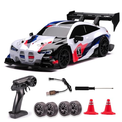 1:24 Scale RC Drift Car,4WD 2.4GHz High Speed Racing Hobby Sport Toy Car Vehicle with LED...