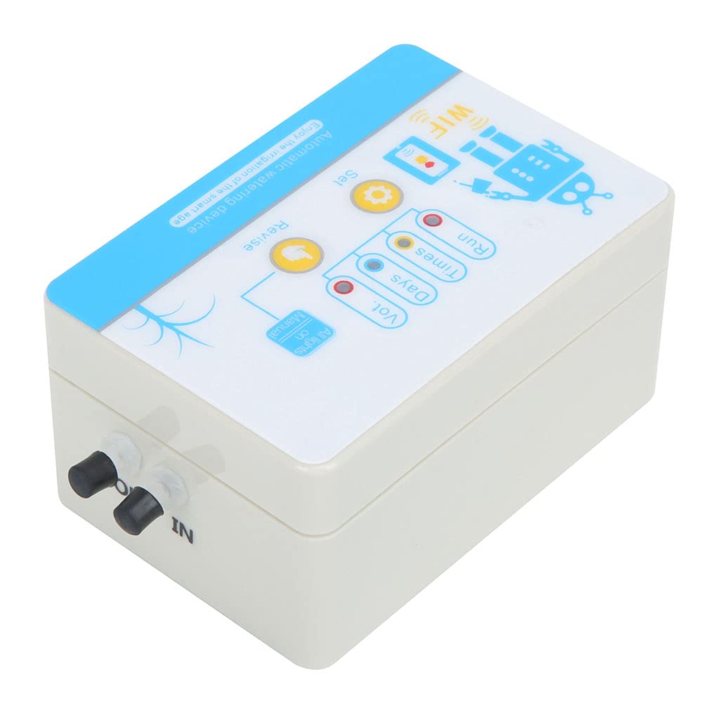 Fdit Timer per Irrigazione WiFi, Controller Automatico per Irrigazione con Controllo Remoto Tramite App per Serra da Giardino (Spina europea 110~240V)
