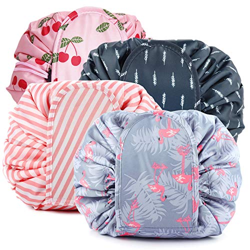 ANDERK 4 Piezas Neceser Viaje Mujer Bolsa Aseo Neceser Niña Bolsas de Cosméticos Neceser Maquillaje Mujer