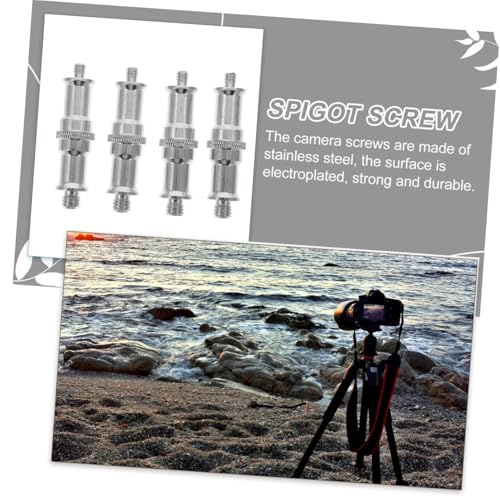 Image of 1 /4 to 3 /8 Screw Adapter 4Pcs Stainless Steel Standard Camera Mount