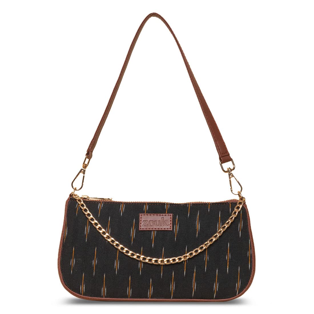 ZOUK Needles Printed Womens Handcrafted Vegan Leather Casual Mini Shoulder Bag Black (B0BQMWTX7H) Amazon Price History, Amazon Price Tracker