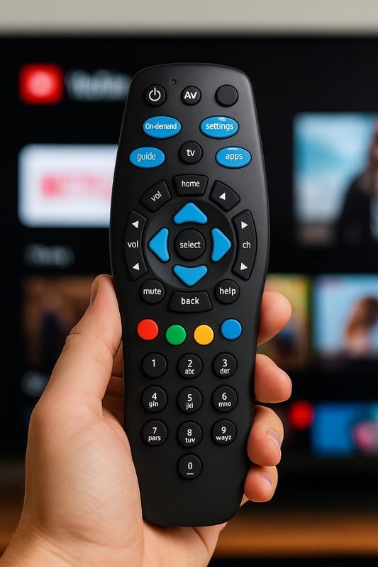 Image of Sadhwanis Replacement Remote Compatible with Tata Sky Set Top Box, HD & SD Tata Play Setup Box Remote Control, No Pairing Required, Match with existing Remote