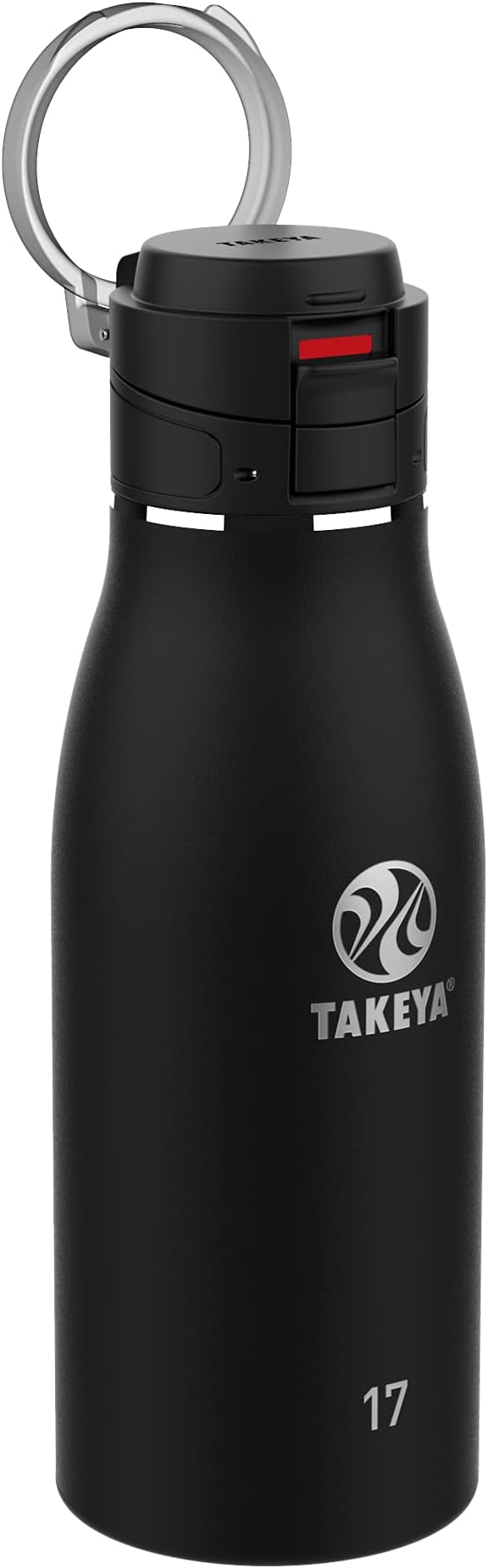 Takeya Traveler Leakproof Coffee Mug - Carrying Loop - Insulated Drinkware for Everyday Use - Durable & Portable with Spill-Proof Design - 17 oz, Onyx.
