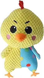 Brinquedo De Pelúcia Pintinho Mordedor Apito Para Cães Gatos