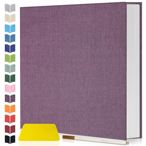 Image of Artfeel Photo Album Self Adhesive Scrapbook,Large Photo Book for 4x6,5x7,8x10 Pictures,DIY Album for Baby Wedding Family Travel Birthday,with Metallic Pen and Scraper