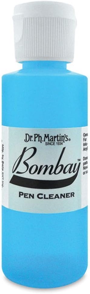 Dr. Ph. Martin's Bombay Pen Cleaner Cleaning Fluid, 2 Ounce (Pack of 1), Clear